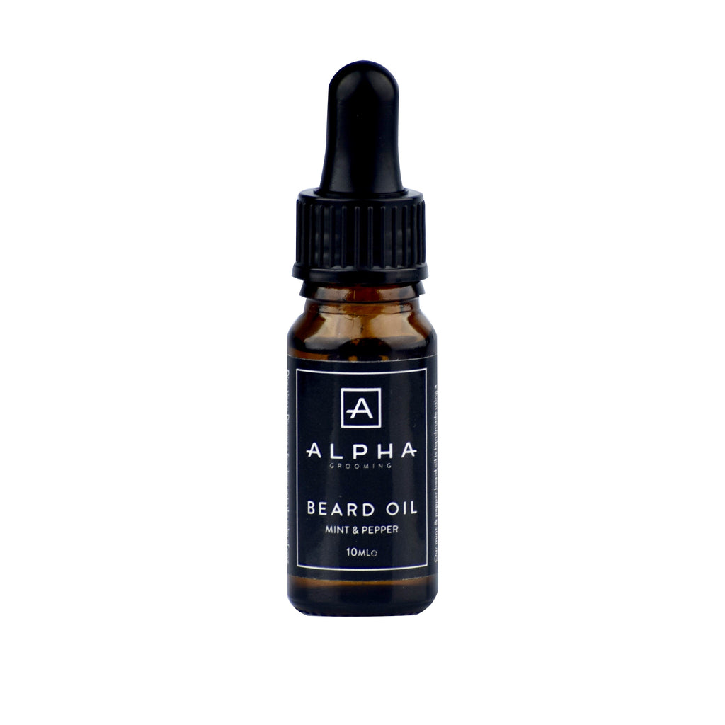 <h1>Alpha Grooming Beard Oil 10ml - Mint & Pepper</h1>