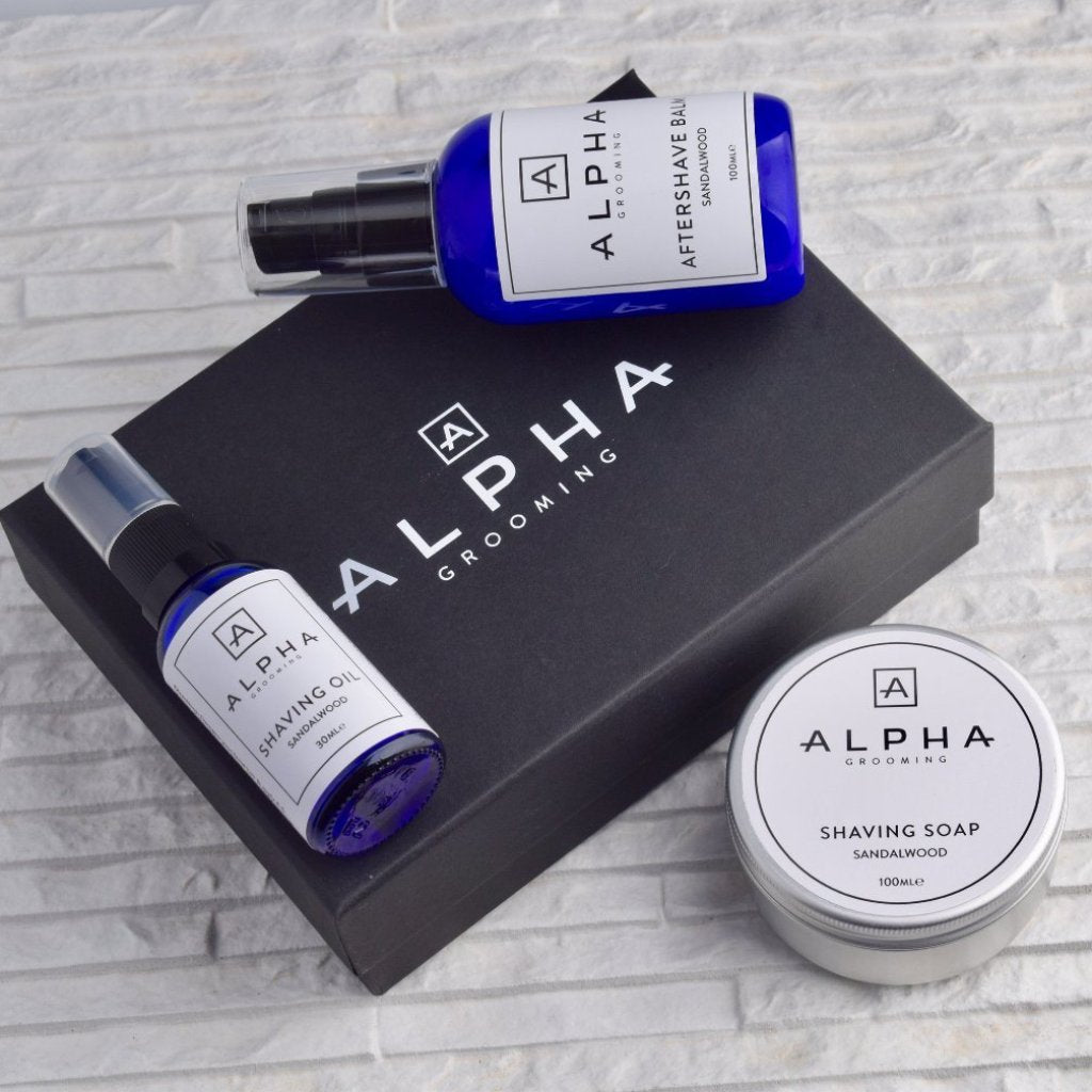 <h1>Alpha Grooming Shaving Set - Sandalwood</h1>