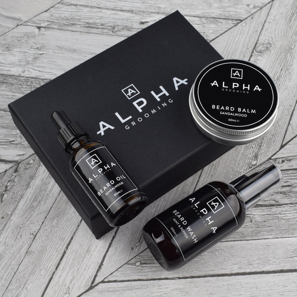 <h1>Alpha Grooming Beard Set - Sandalwood</h1>