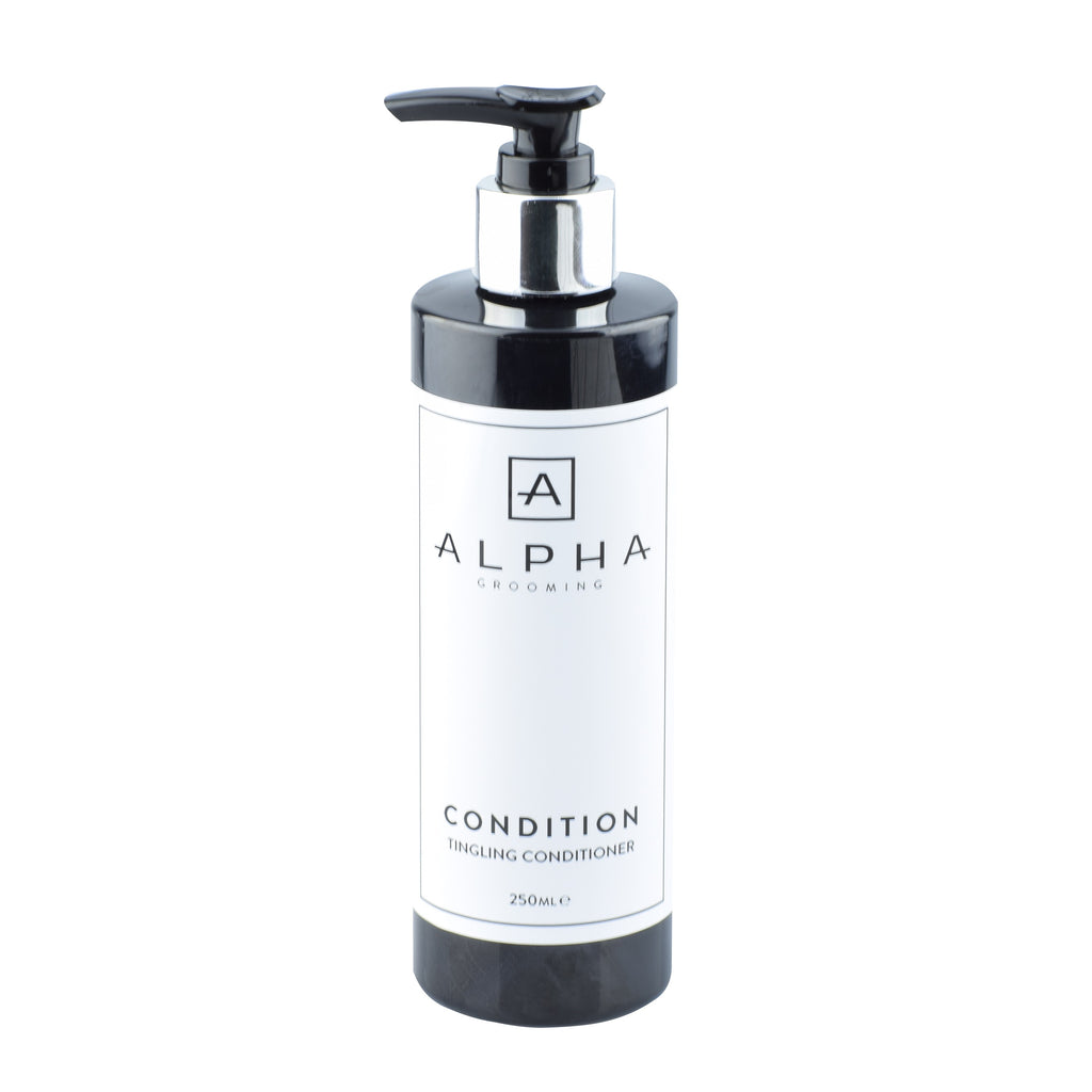 alpha grooming tingling conditioner hair products male grooming barber products 