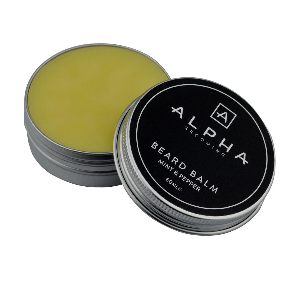 alpha grooming mint pepper beard balm 60ml product beard products beard oil beard balm beard wash