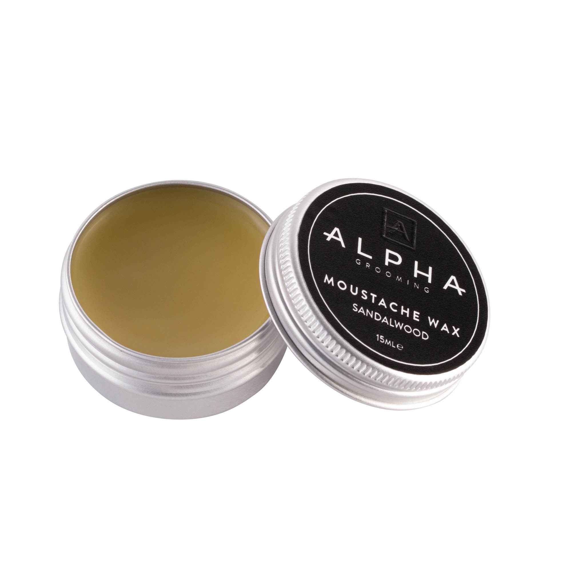 Alpha Grooming Moustache Wax 15ml - Sandalwood