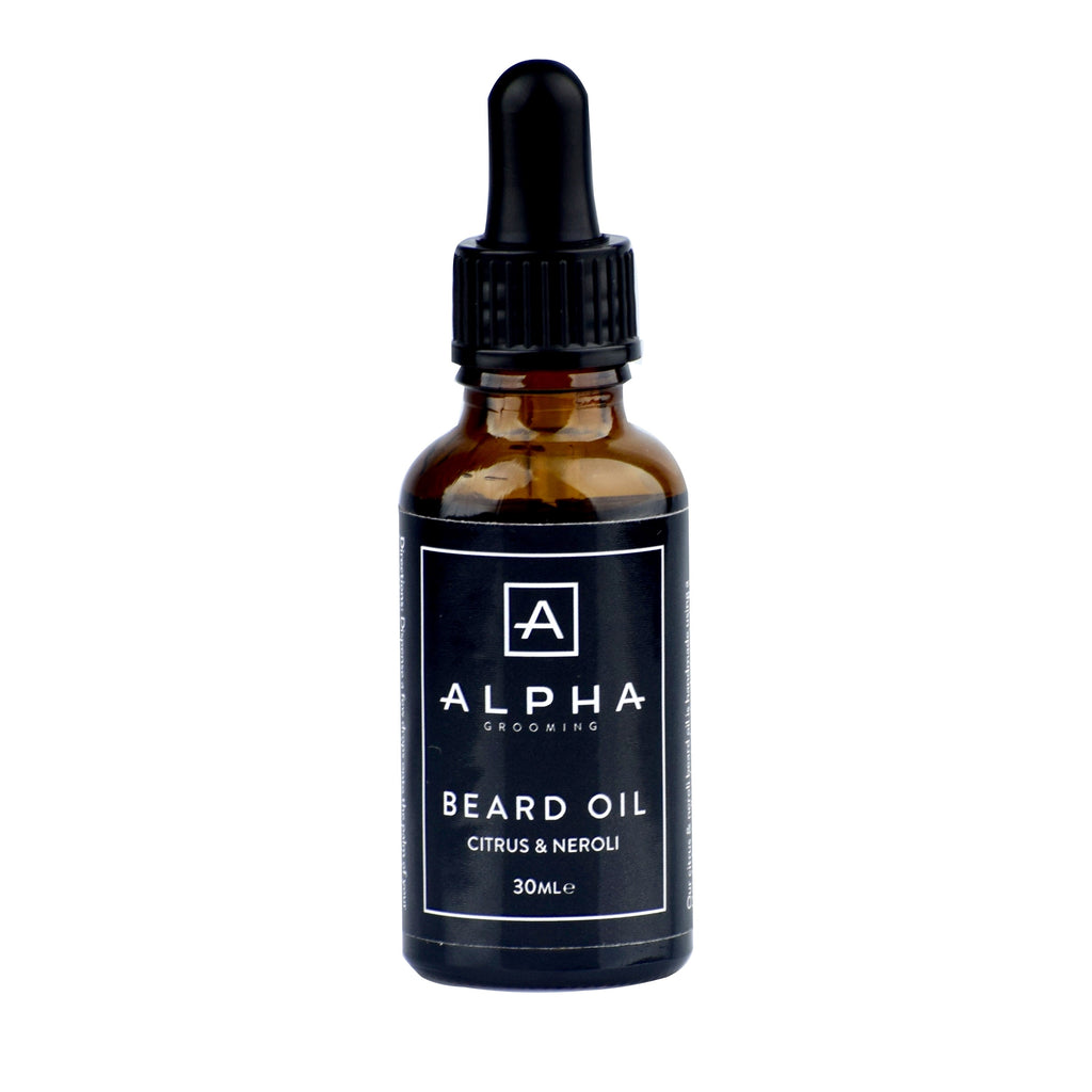 alpha grooming citrus neroli beard oil 30ml product beard products beard oil beard balm beard wash male grooming