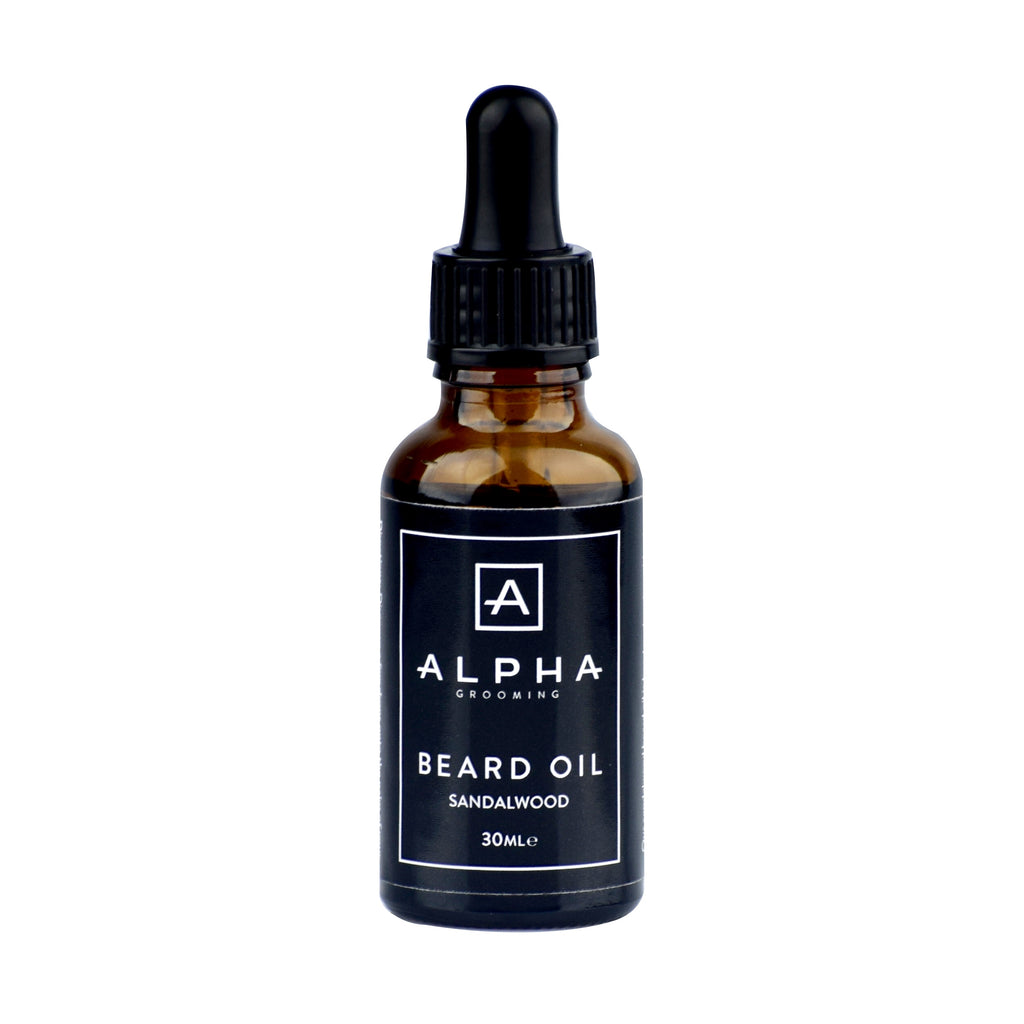 alpha grooming sandalwood beard oil 30ml product beard products beard oil beard balm beard wash male grooming