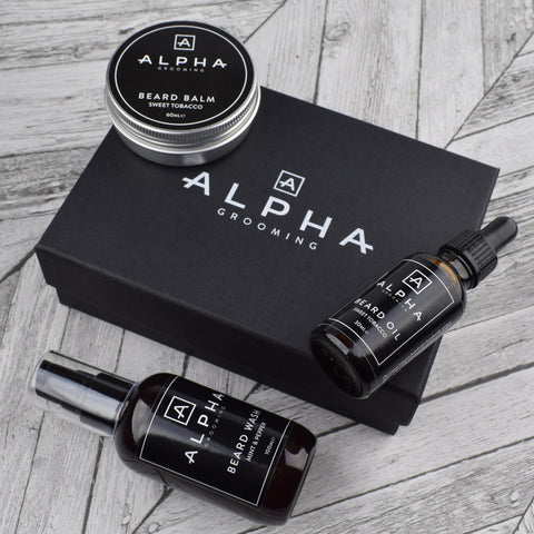 Alpha Grooming Shaving Set - Mint & Pepper